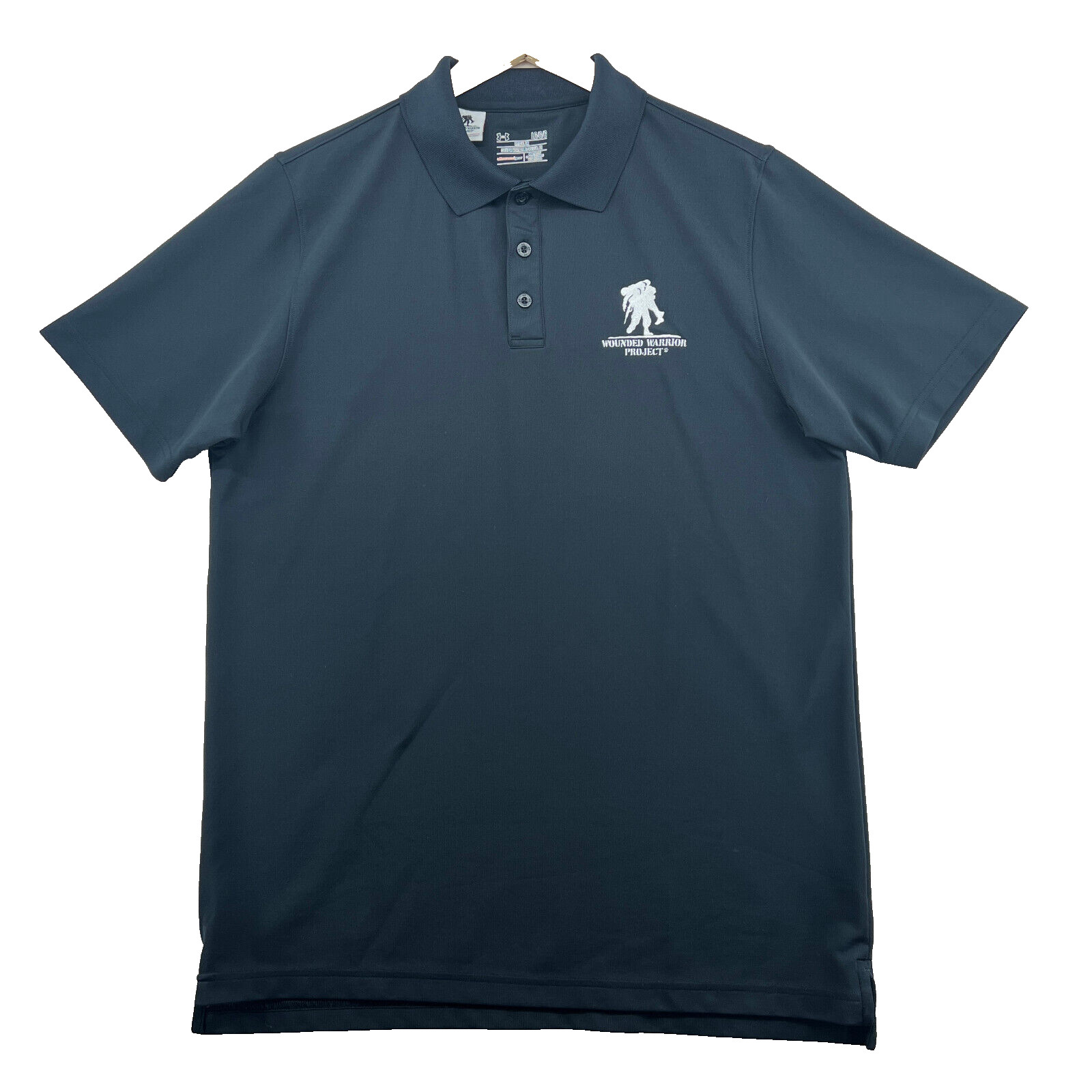 Under Armour All Season Gear Regular Fit Men’s Size L Solid Dark Gray Polo Shirt