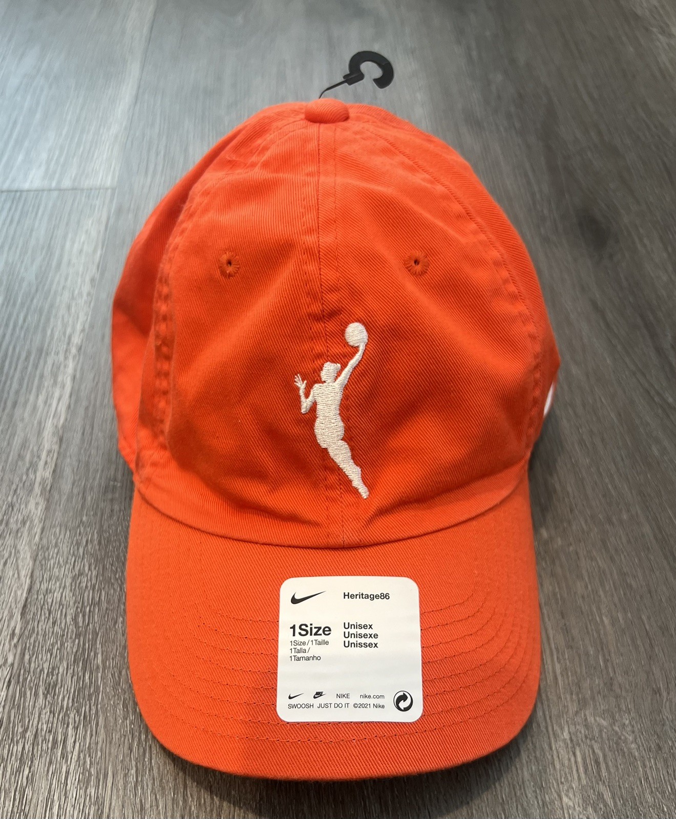 New Nike Orange WNBA Strapback Heritage 86 Basketball Baseball Cap Dad Hat Clark