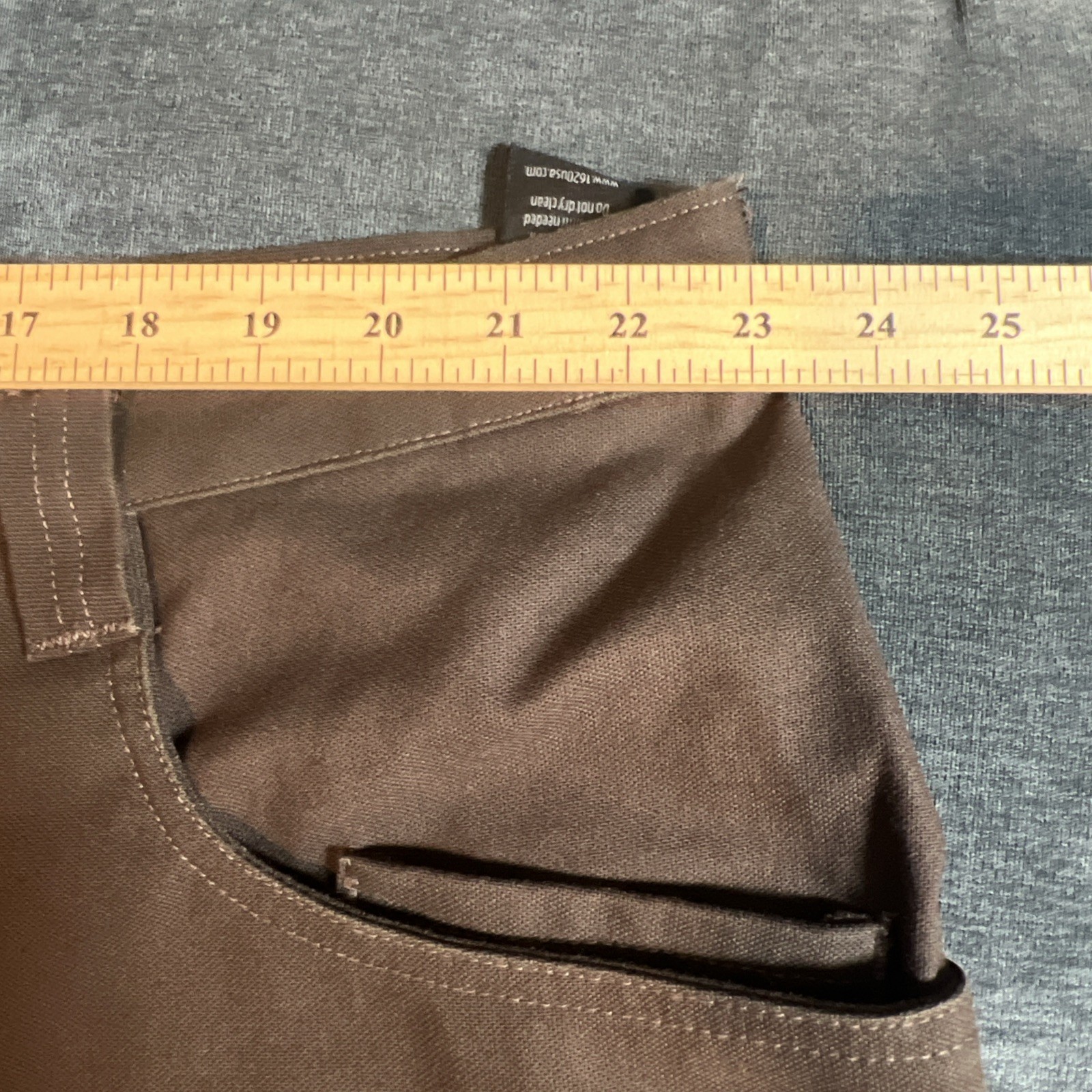 1620 Single Knee Utility Work Pant 46×30 Brown Cordura Stretch Canvas USA Made