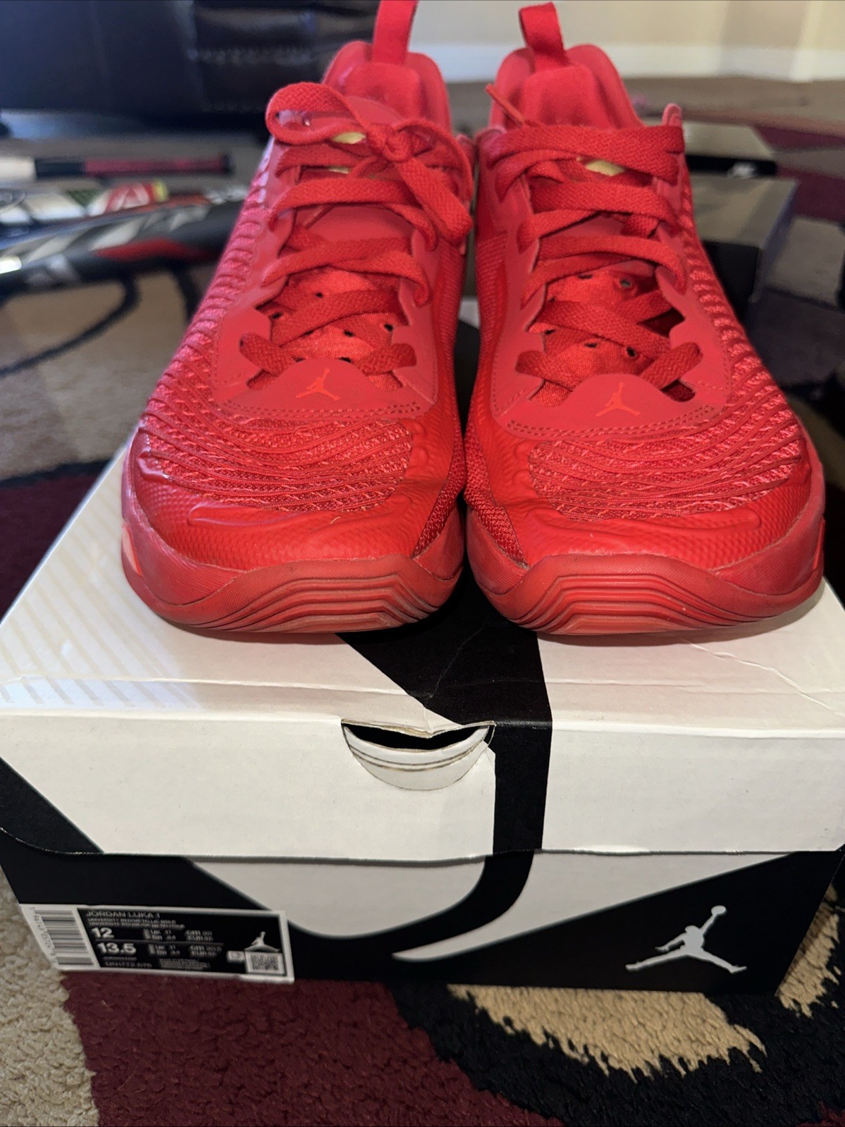 Jordan Luka 1 Men’s Sneakers Red/Gold, DN1772-676 Size 12