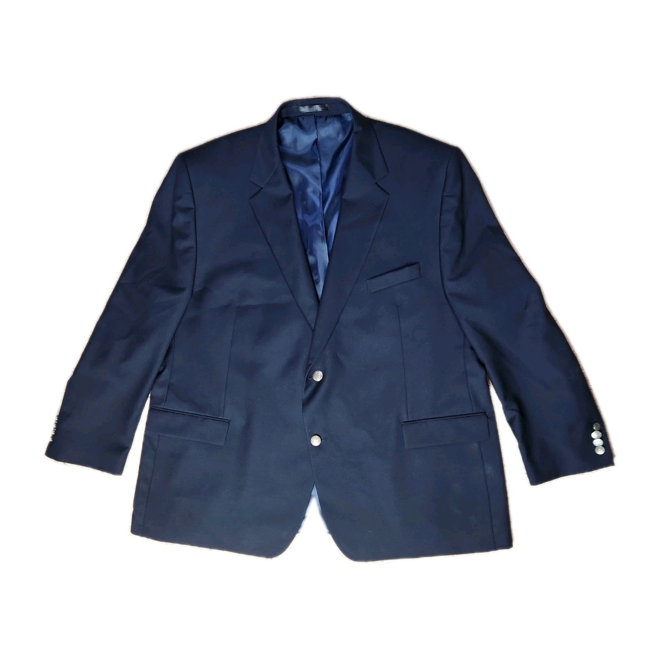 Ralph Lauren BLACK LABEL Jacket Mens 52R Sports Coat Blazer Silver Buttons Wool