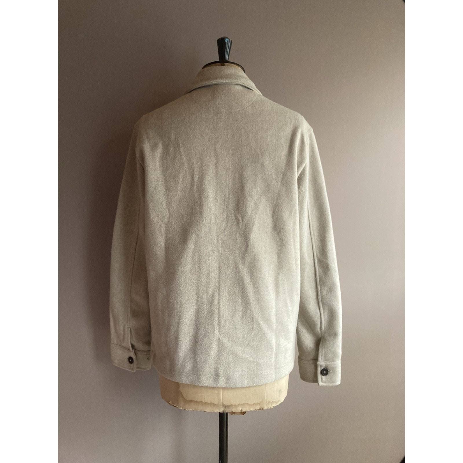 Common People Chore Jacket Mens Size L Beige Utility Worker