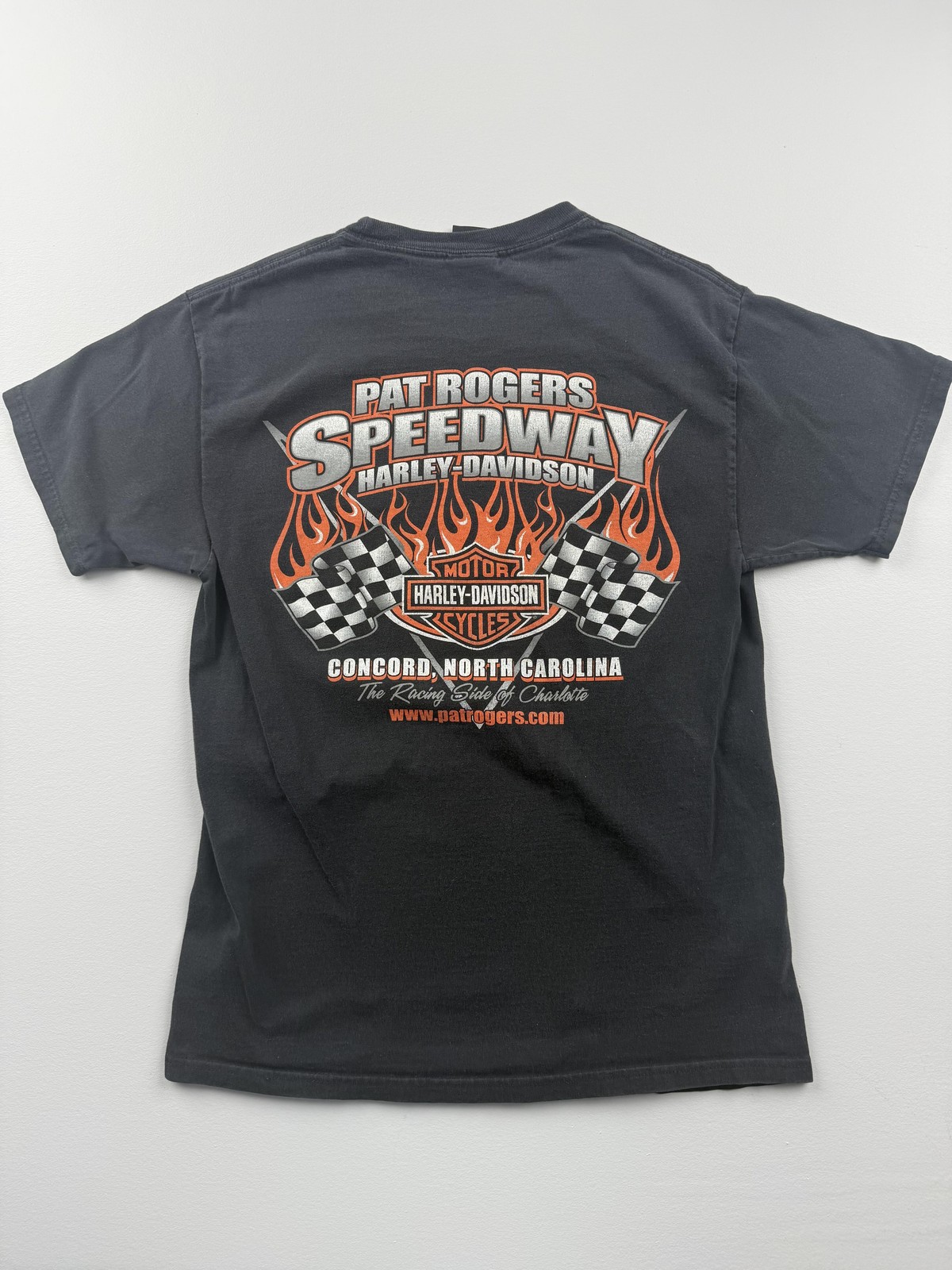Harley-Davidson Shirt Mens Medium Black Harley Rebel Graphic Tee Speedway Biker