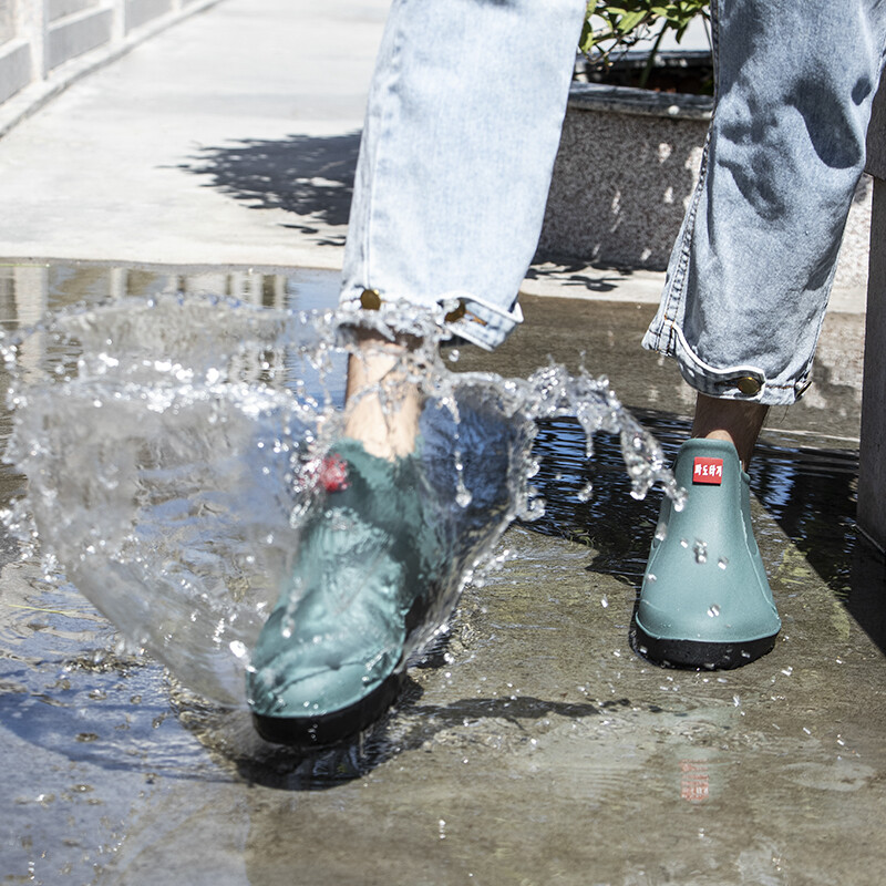 Men’s Short Rain Rubber Boots Waterproof Ankle Deck Shoe Fishing Garden Out Size
