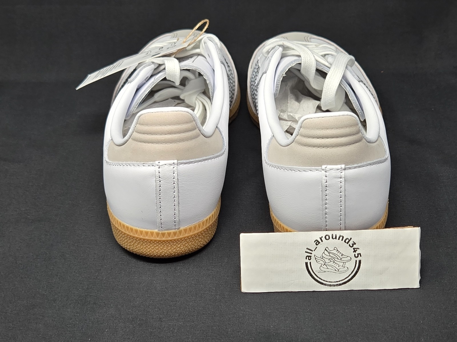 Adidas Samba OG Women Multiple Sizes White Silver Grey Gum Shoes JI2725 NBY