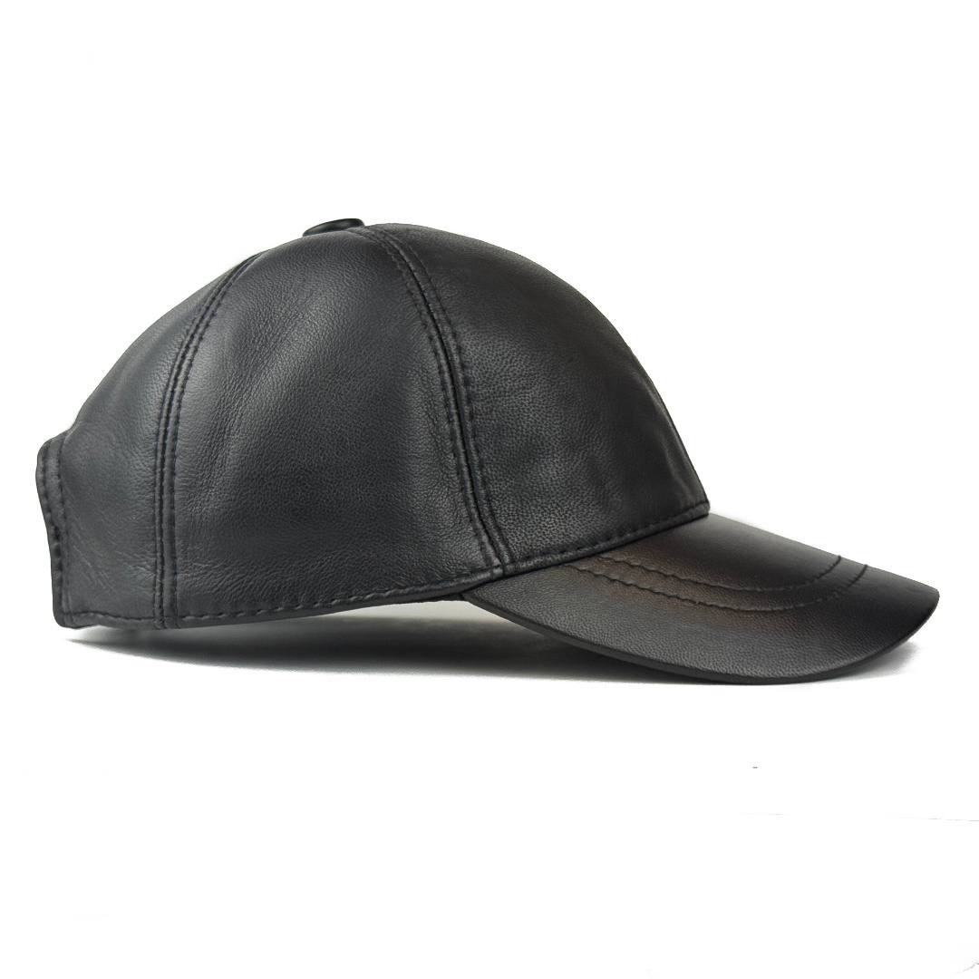 Handmade Burgundy Baseball Cap Hat – 100% Genuine Leather, Limited Edition