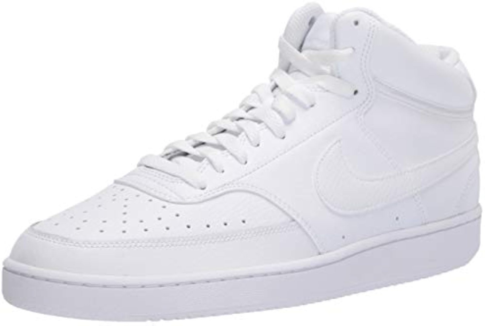 Nike Men’s Court Vision Mid Next Nature Shoes, White/White-White, 9.5 – White/Wh