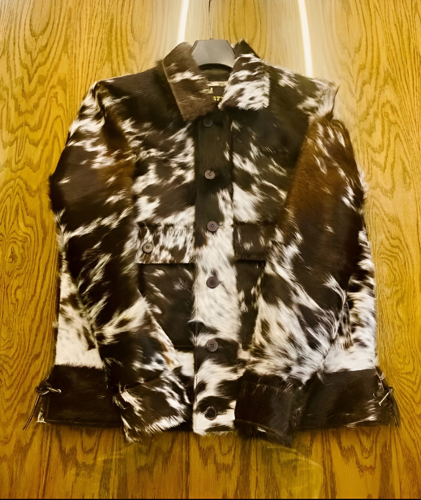 Genuine Cowhide Hair on Leather Jacket | Natural Pony Skin Western Outerwear