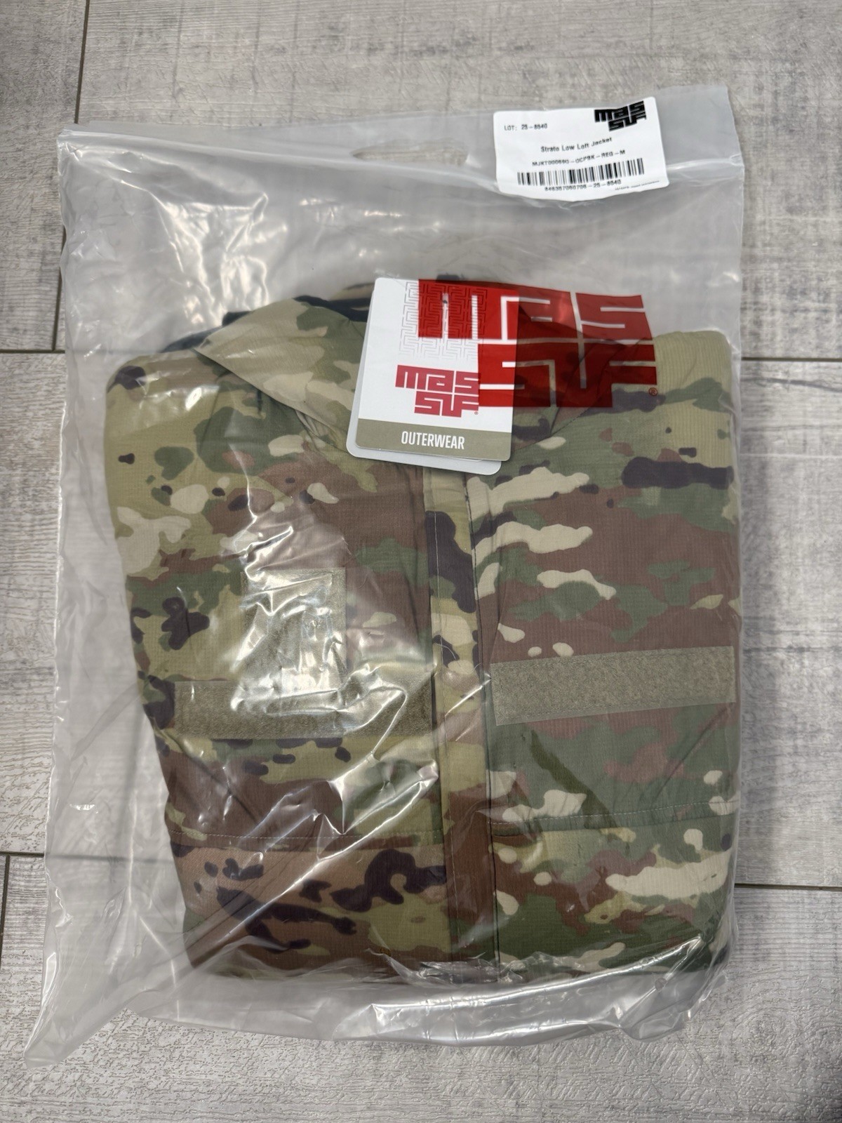 Massif Strato Low Loft Reversible Jacket – Camo /Black, Size M-R (non FR)