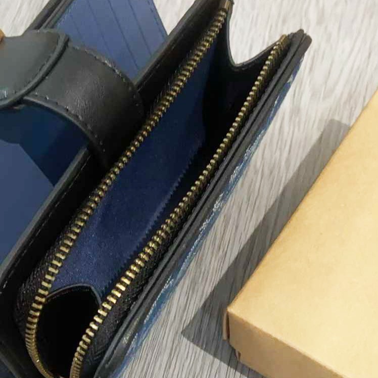 COACH Tabby Medium Wallet Signature Denim CA196 outlet New With Box