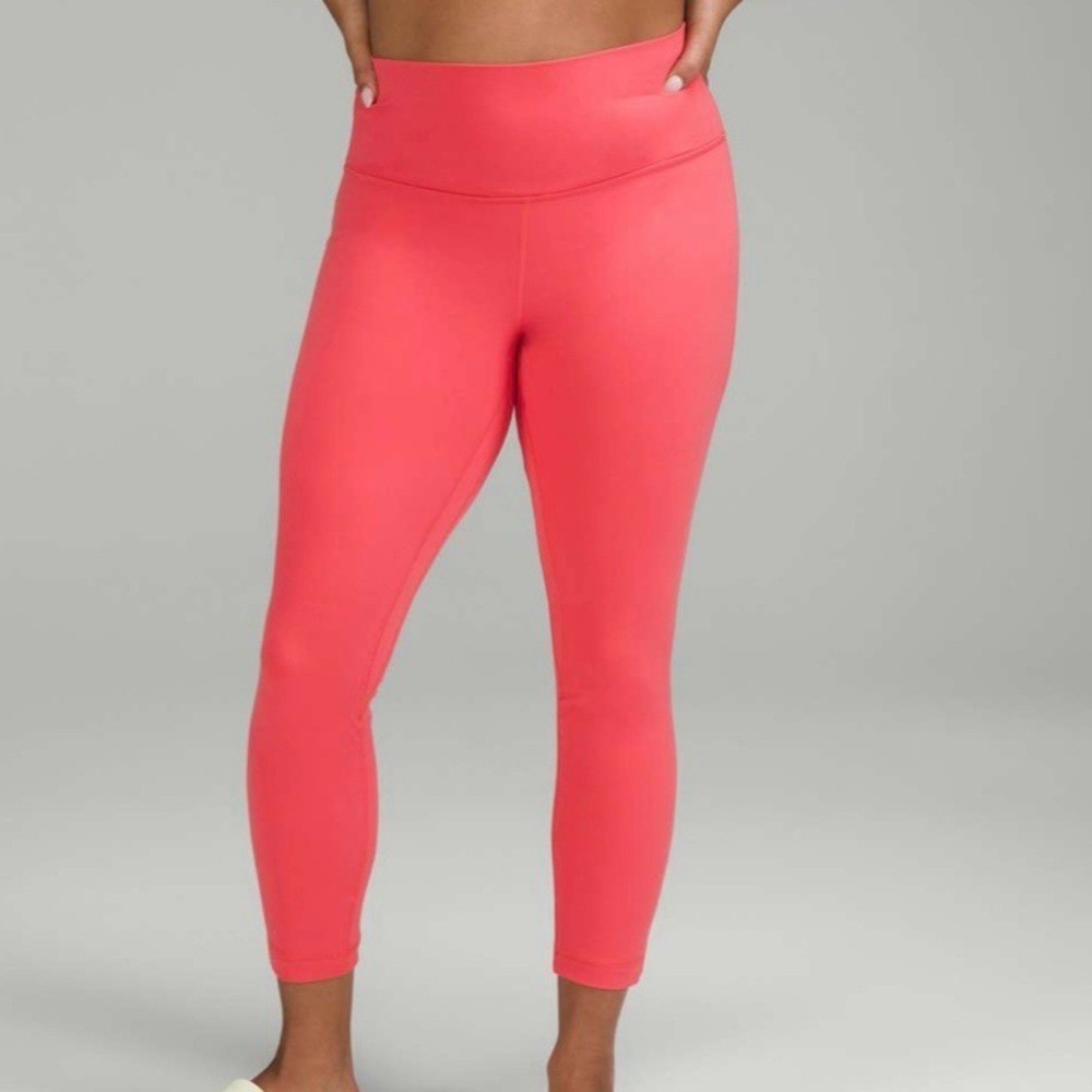 LULULEMON Pale Raspberry Align High-Rise Pant 25″ Active Yoga Leggings Size 14