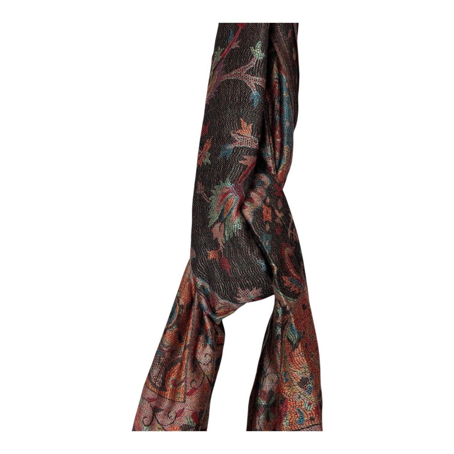 100% Cashmere Scarf Jerusalem Made Paisley Wrap 27 in x 76 in