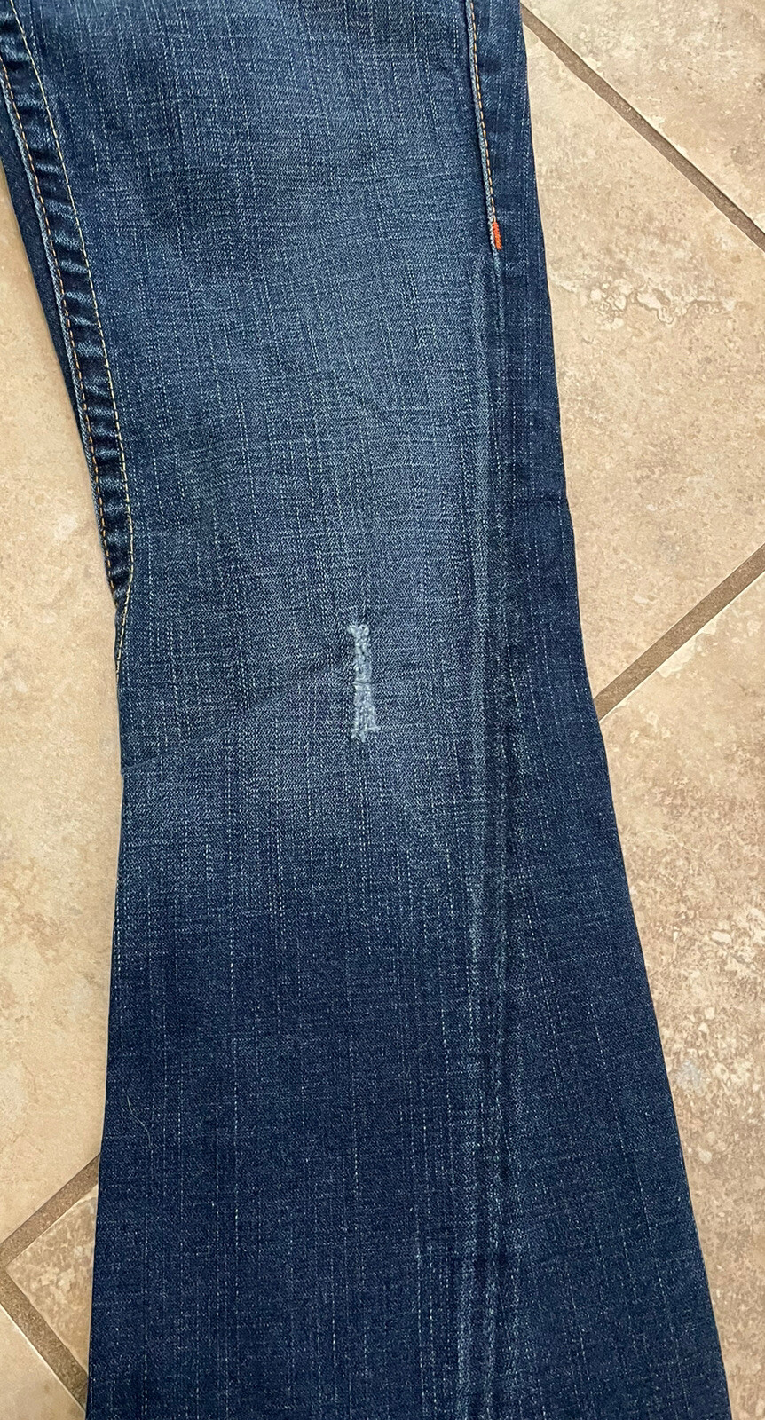 True Religion Jeans Bridget Stone & Tint Low Rise Made In USA 29 Twisted Flare
