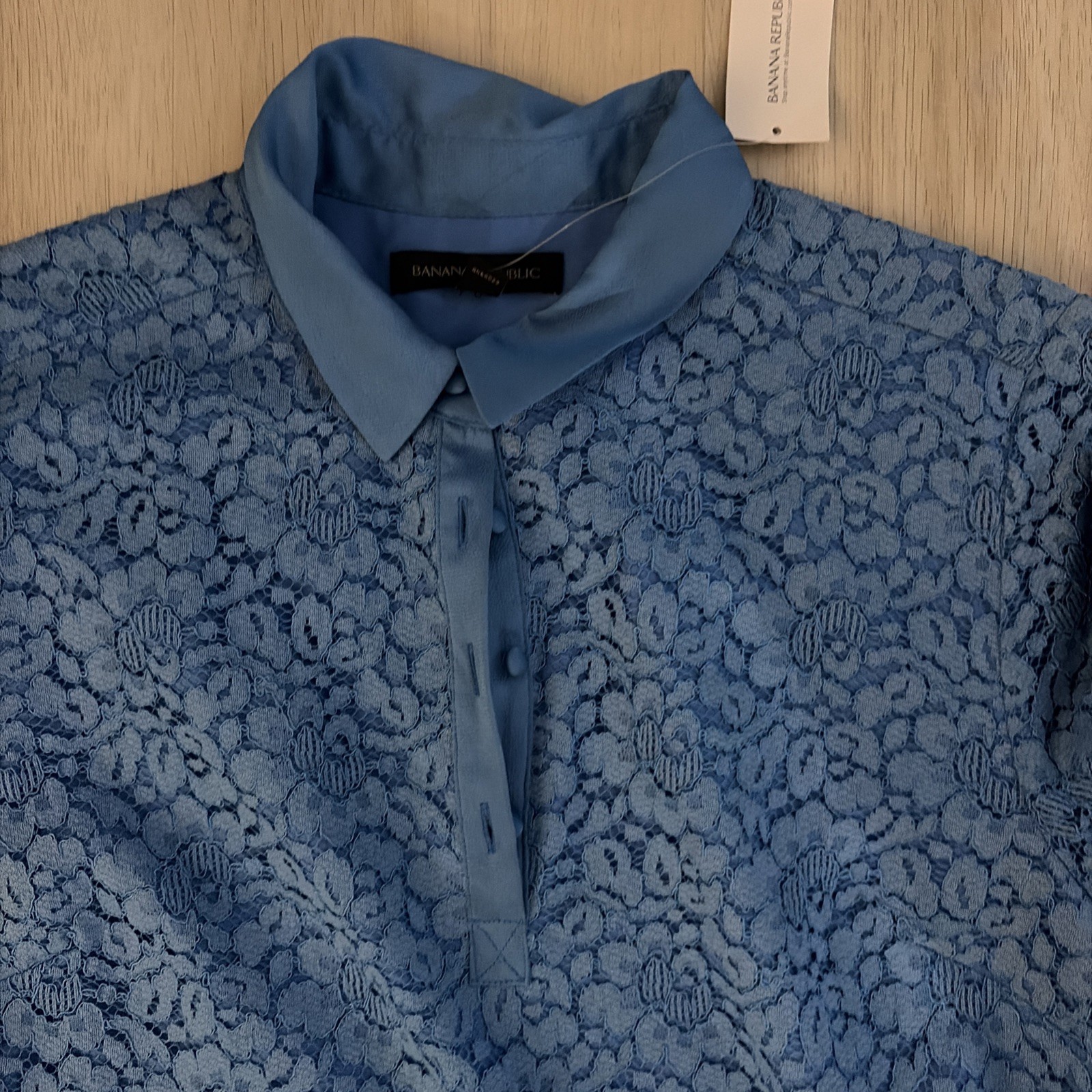 Banana Republic Blue Collared Dress Size Medium Brand New With Tags