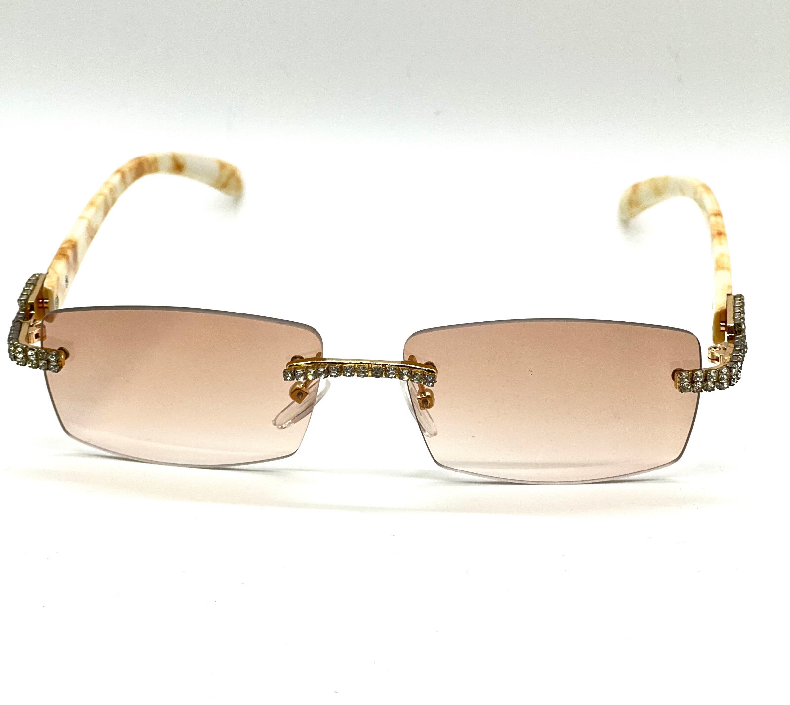Diamond Sunglasses BUFF’S lens gold Retro Migos Buffs vintage Hip Hop rapper