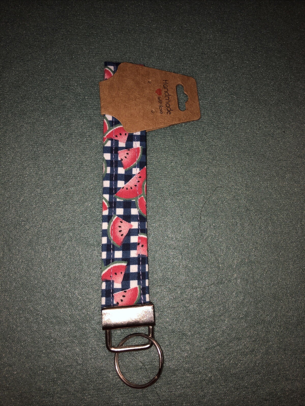 Handmade Cotton Fabric Keychain Wristlet, Key Fob Lanyard, Various Prints/Colors