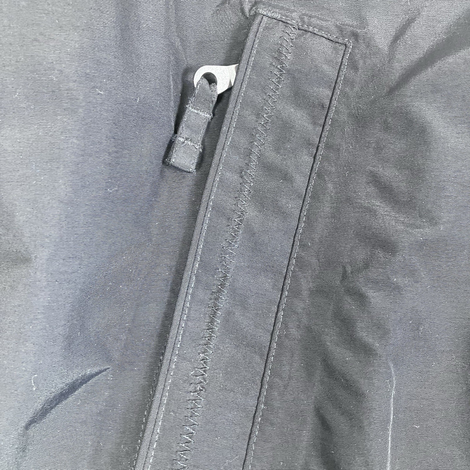 Lands End Classic Squall Jacket Black Full Zip Lined Insulated Mens Size Large