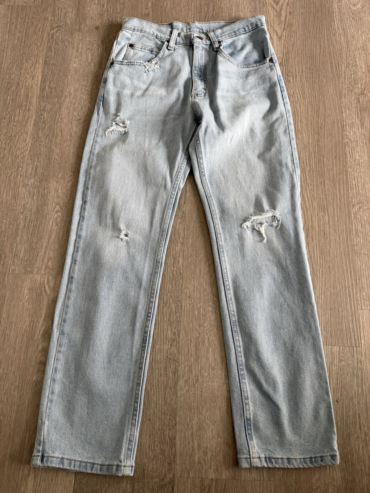 Wrangler Five Star Premium Denim Relaxed Fit Jeans Mens 29×30 Blue Straight Leg