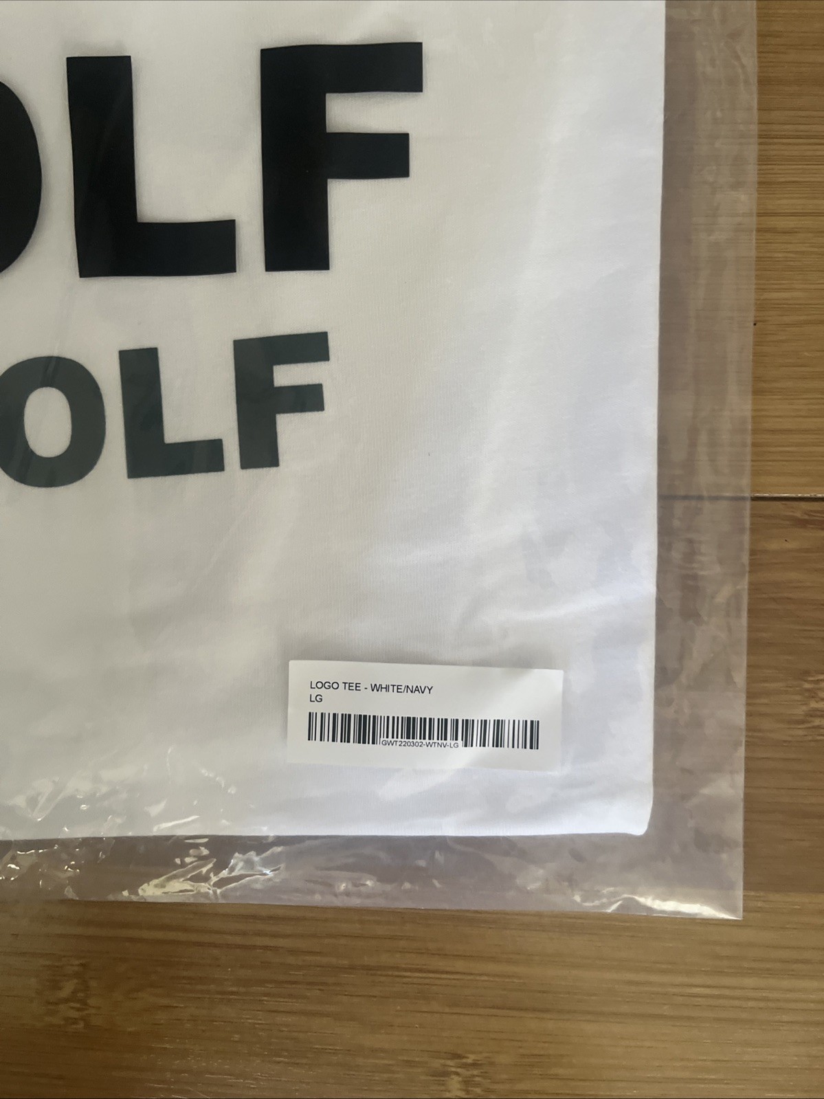 Golf Wang Logo Tee White/Navy SZ LG – Brand New