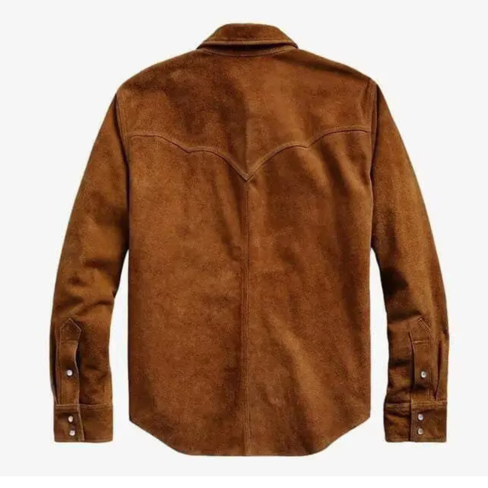 Handmade Vintage Men’s Premium Suede Leather Trucker Jacket Motorcycle Jacket