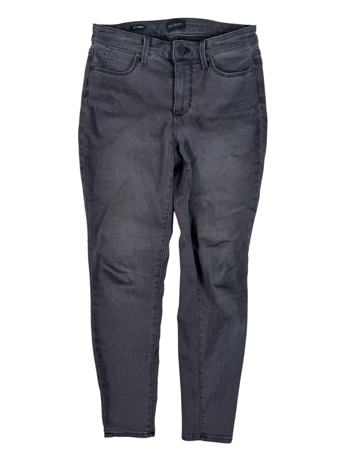 Talbots Black Charcoal Wash Mid-Rise Jegging Denim Jeans Women’s Size 2P