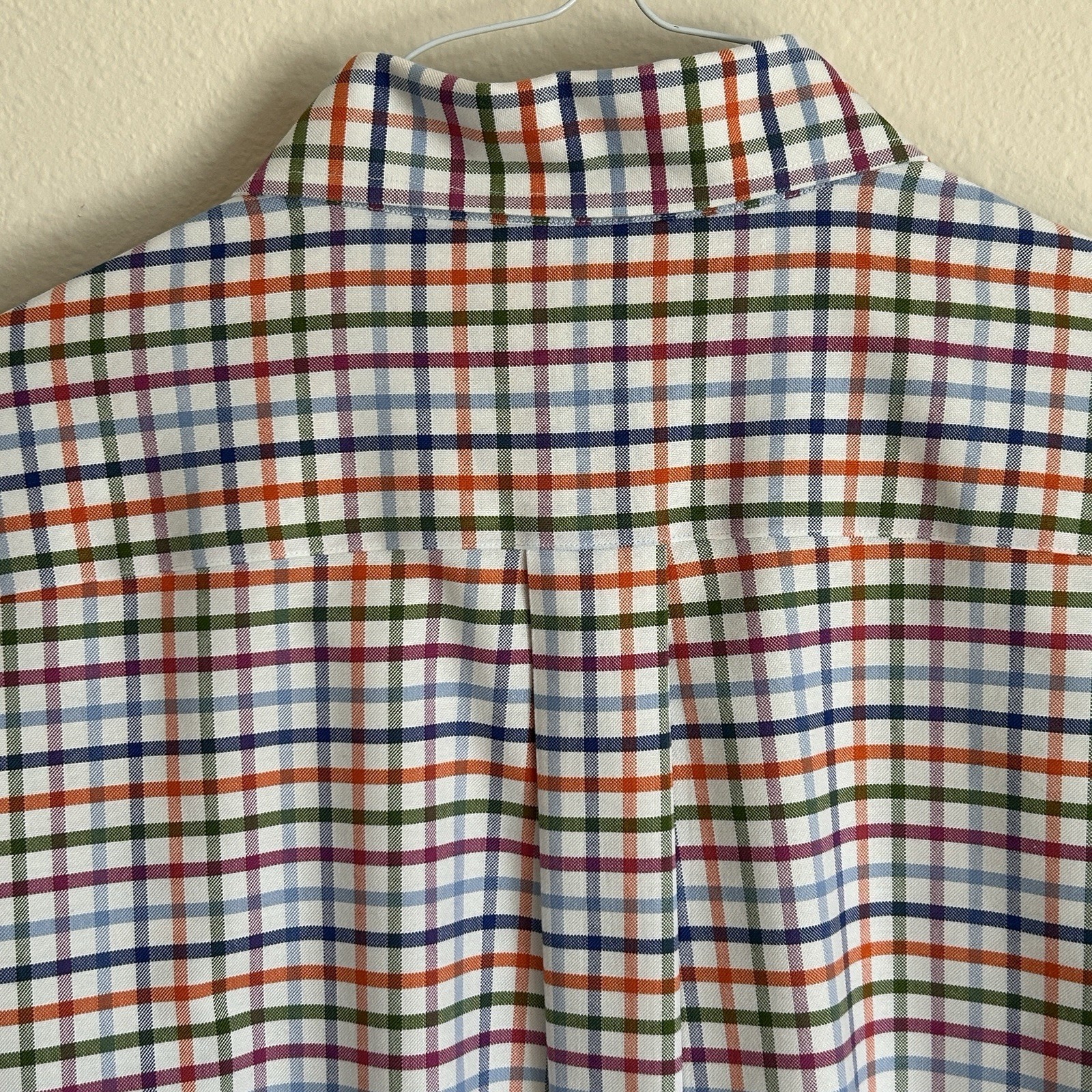 Brooks Brothers Non-Iron Multicolor Plaid Button-Down Oxford Shirt size L