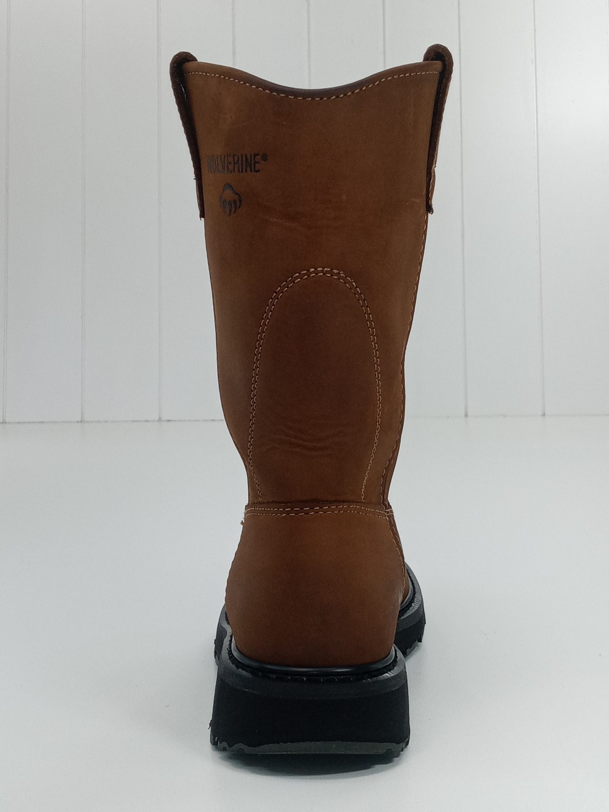 Wolverine Wellington Work Boots Men’s Brown Leather Slip On Size 9.5M
