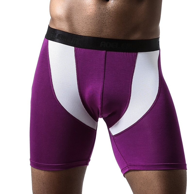 3 Pack Men Boxer Underwear Tagless Breathable Shorts Compression Soft Trunks US
