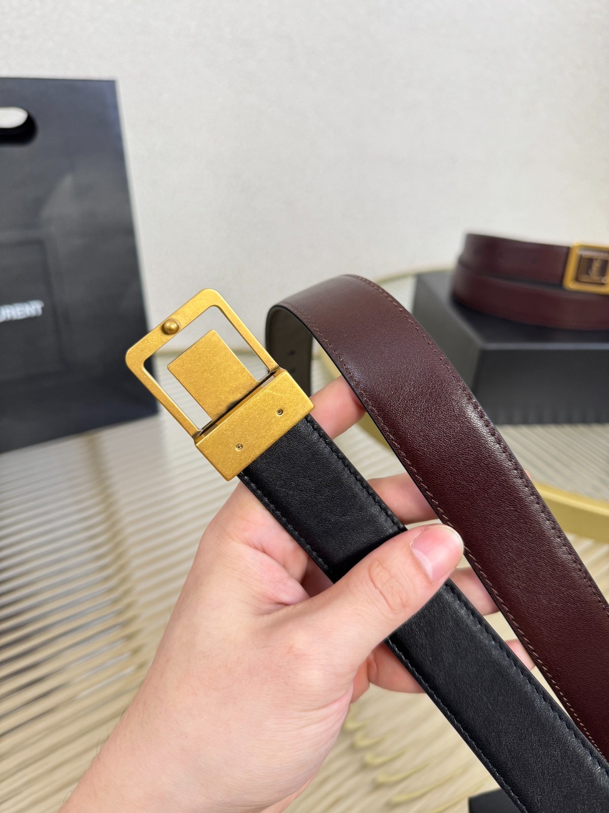 Authentic Yves Saint Laurent Belt for Sale NEW YSL Width:3.0cm/1.18in