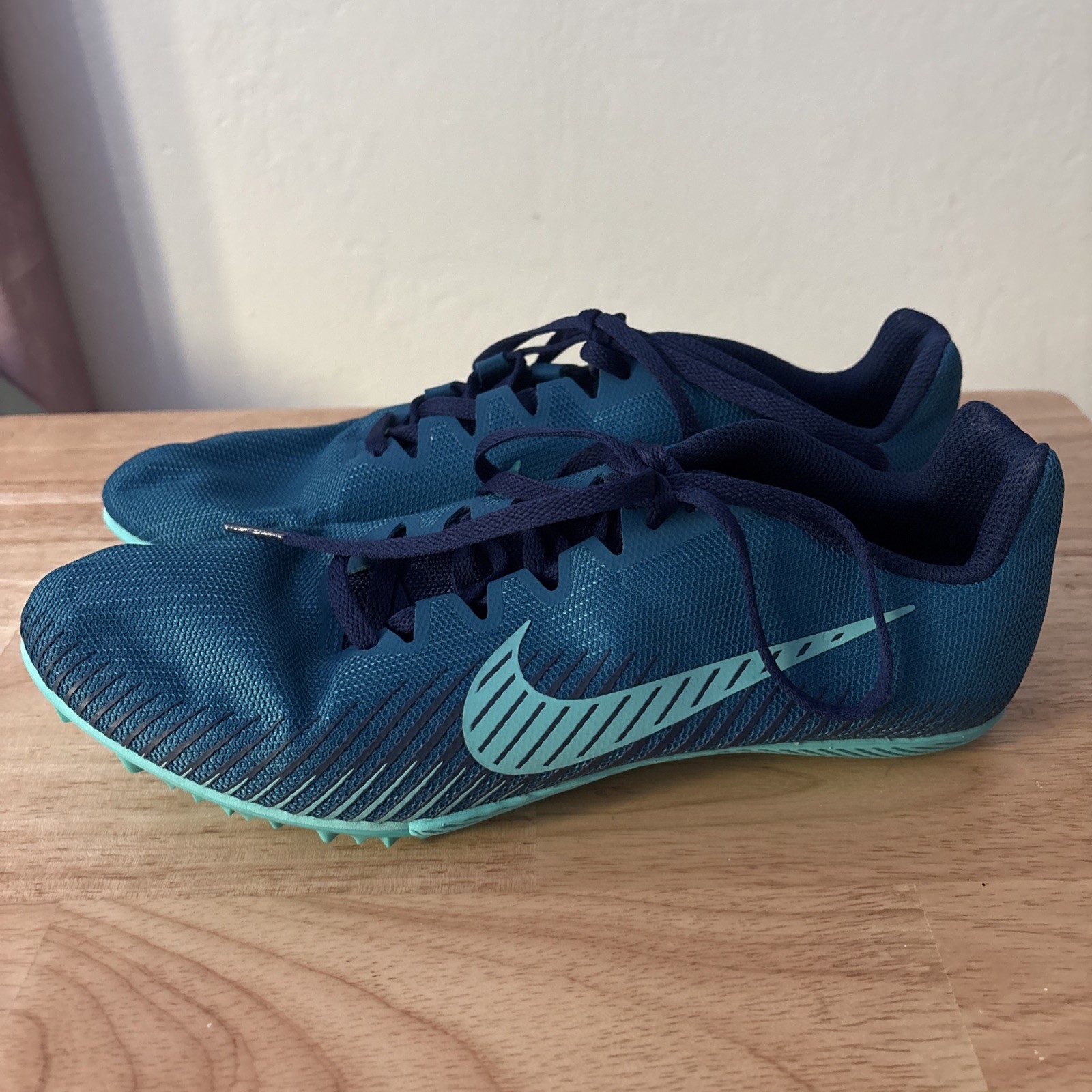 Nike Zoom Rival Track Field Spikes Teal AH1020-300 – Size 9