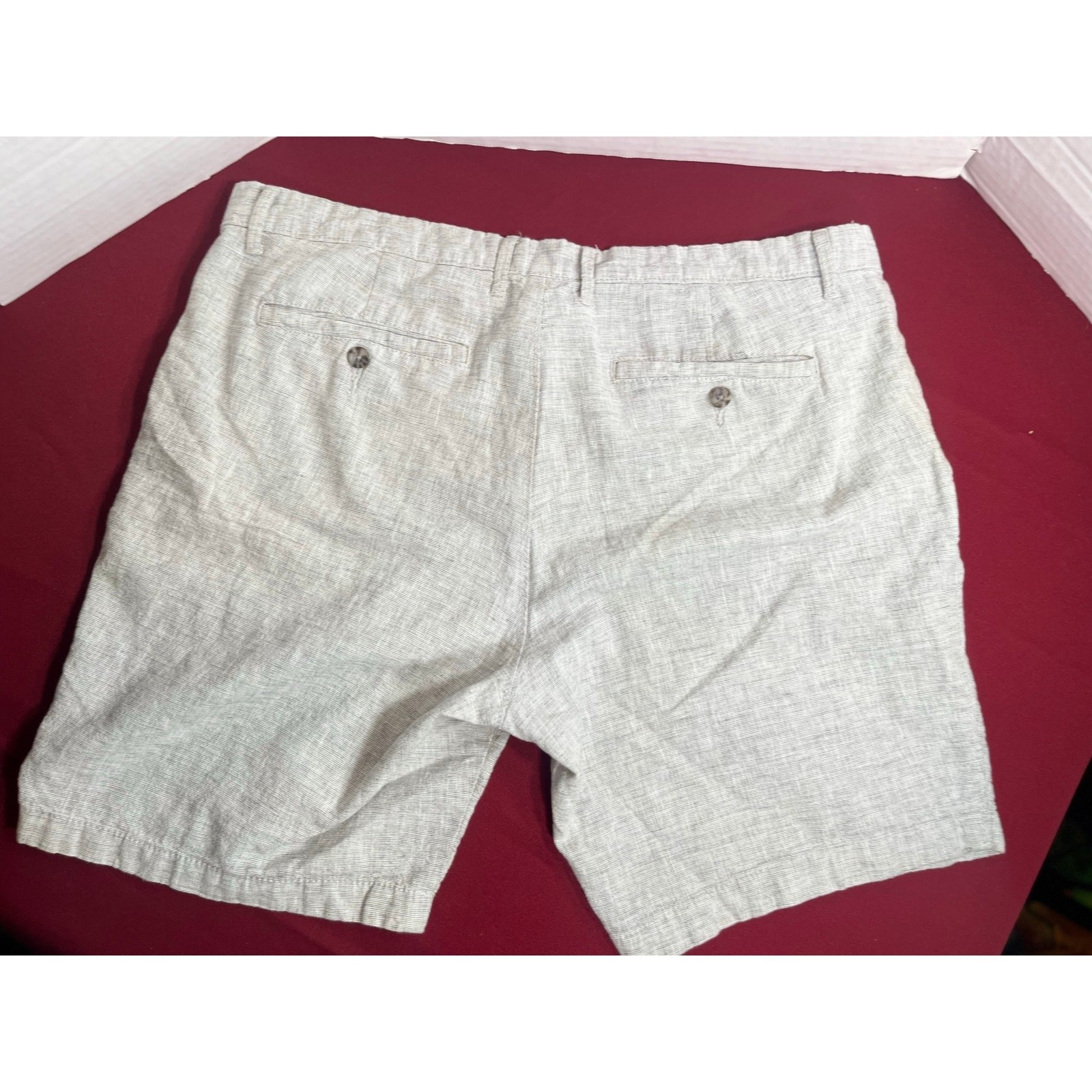 Goodfellow & Co Men’s 38 Gray Linden Linen Cotton Every Wear Shorts