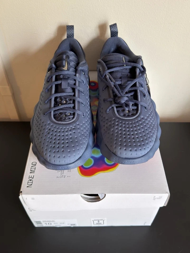 Verified✅Nike Mind 002 Thunder BlueMetallic Platinum-Diffused Blue- Size 10