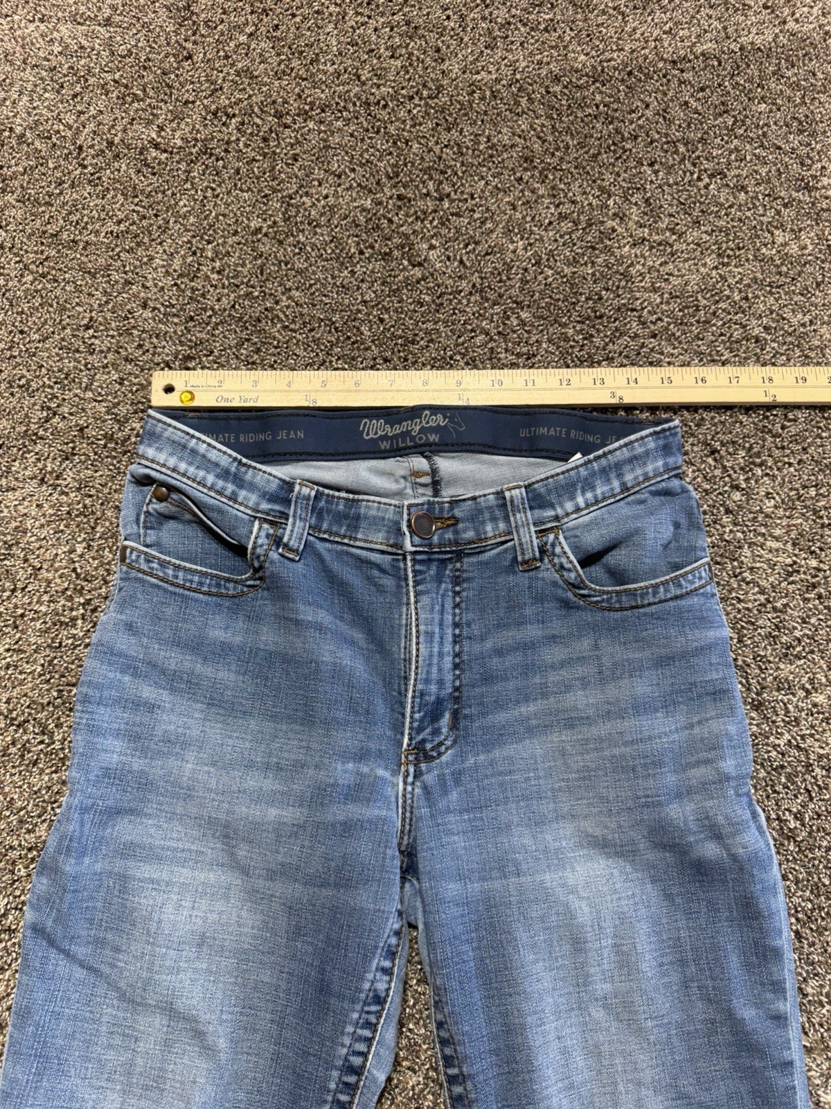 Wrangler Willow Bootcut Cowgirl Women’s Jeans Size 11Blue Denim 11X32 Mid Rise