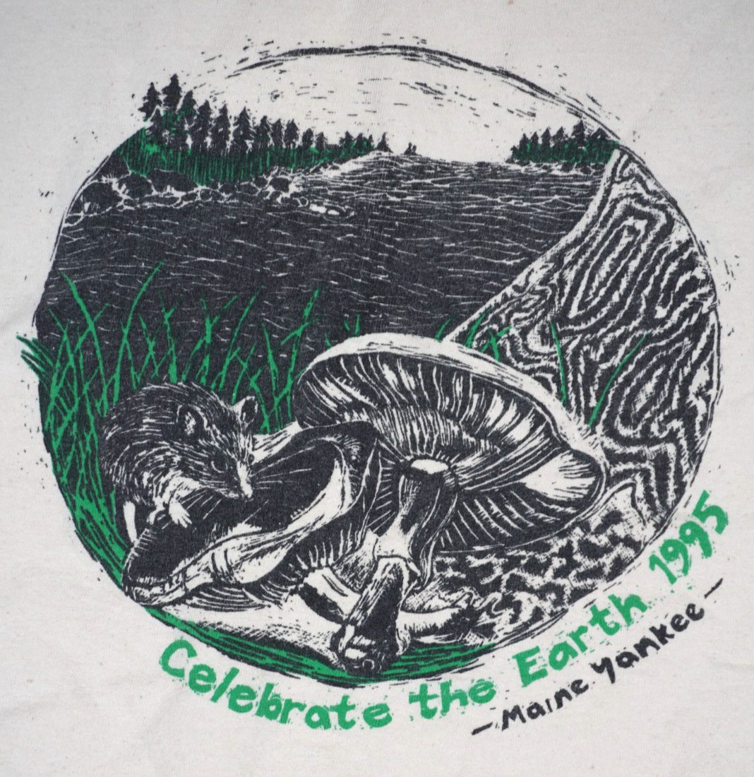 Vintage Nature Animal T Shirt XL Mens 90s Single Stitch Earth Day Hippie Tee