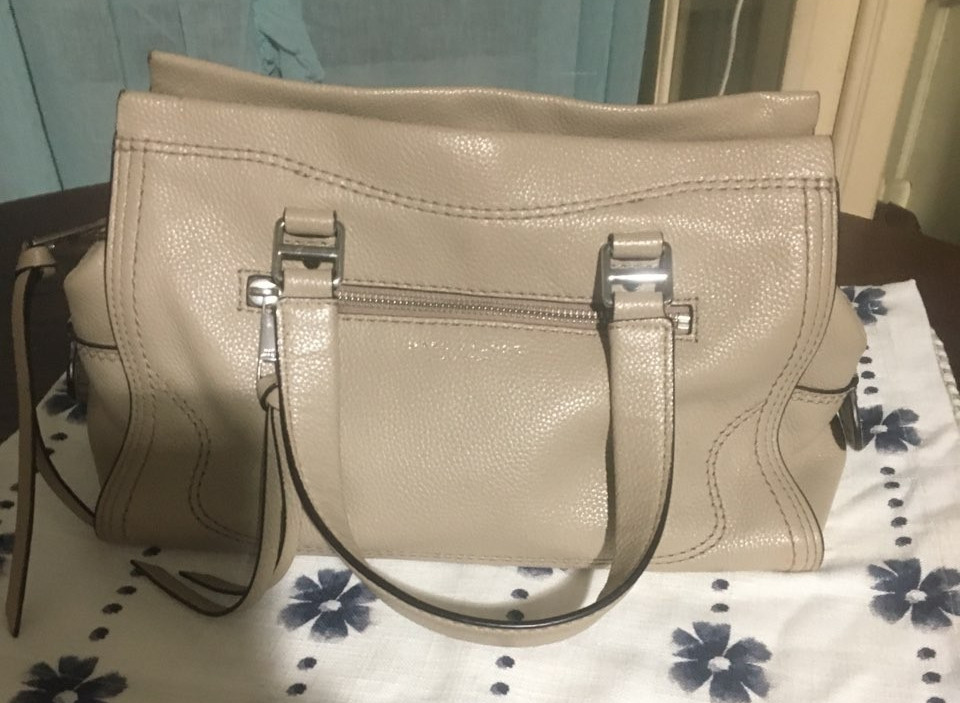MARC JACOBS NEW YORK Cruiser Light Slate Pebble Leather Two-Handle Crossbody Bag