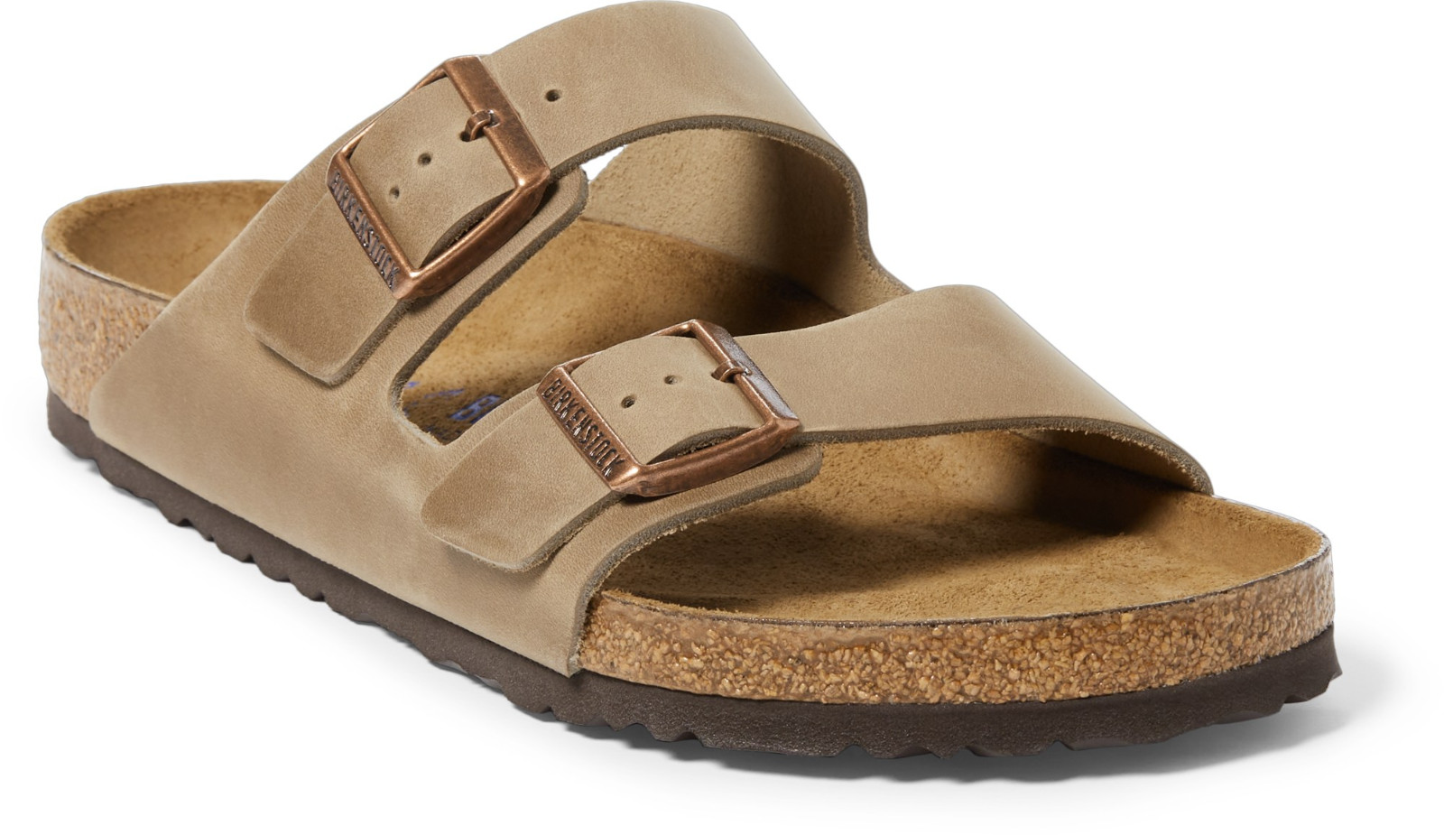 NWB Birkenstock Arizona Oiled Leather Tobacco Brown Sandals Soft Footbed Shoes