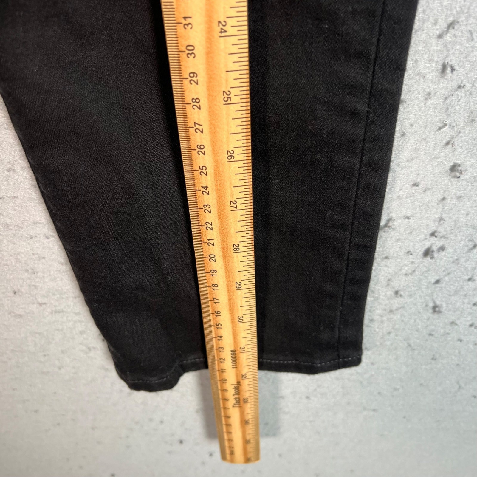 J. Crew Essential Straight Leg Black Jeans Womens Size 25P Cotton Blend Denim