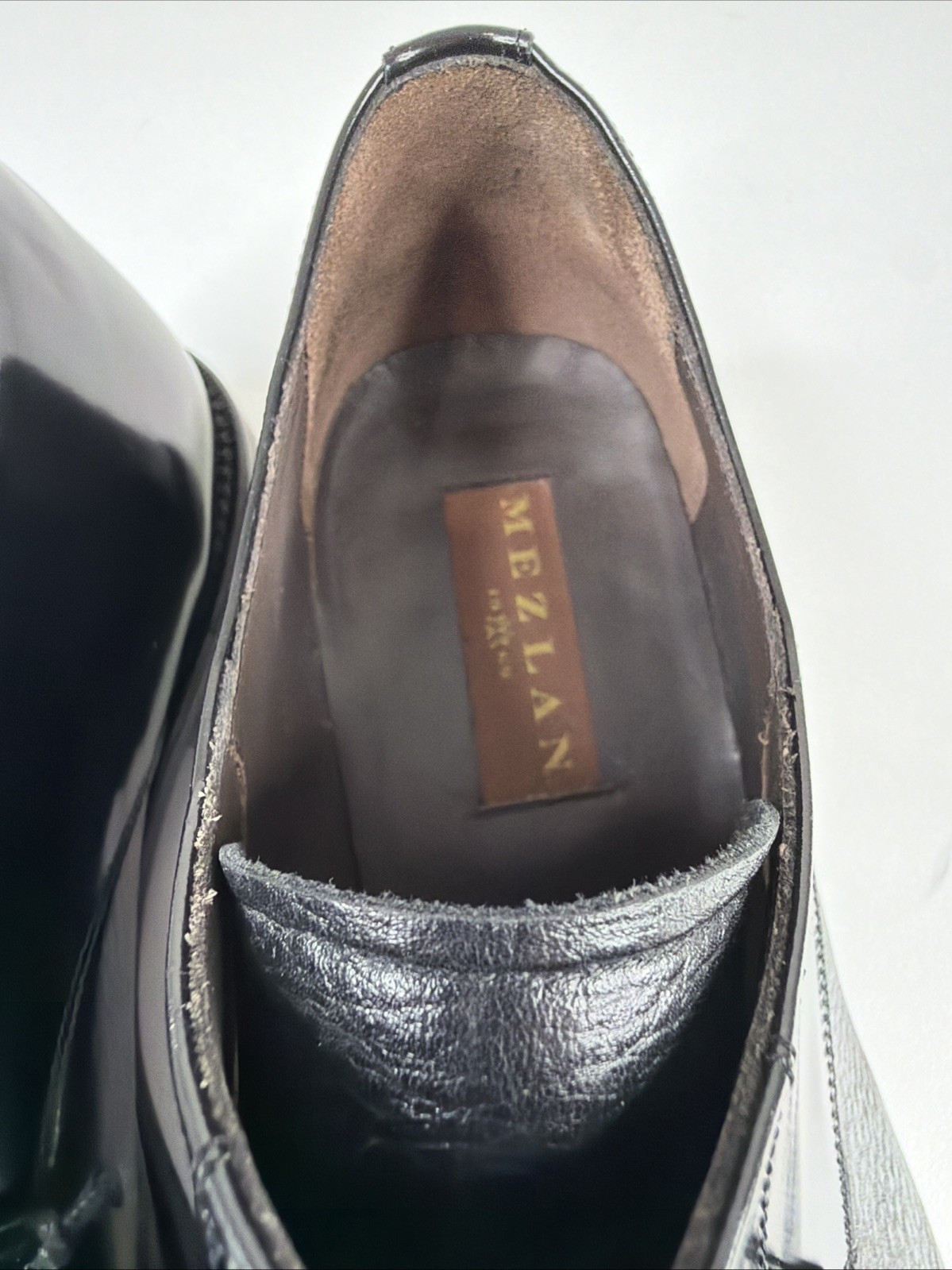 Mezlan Soka Lace-Up Oxford Black Leather Dress Shoes Cap Toe Men’s US M 13