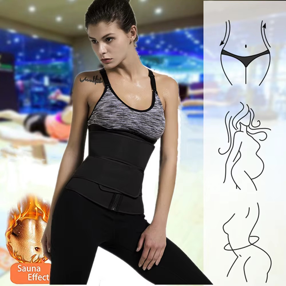 1Pc Waist Trainer Slimming Body Shaper Fitness Belt Weight Loss Fat Burning Spor