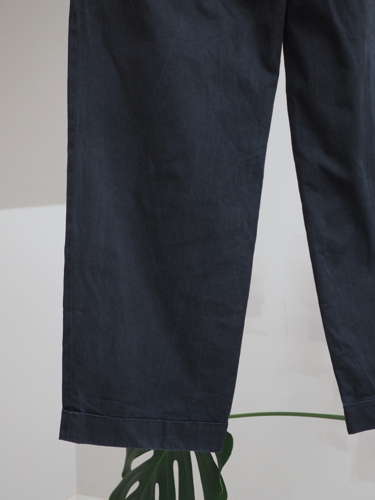 Comme des Garcons Homme Plus Men’s Dark Blue Faded Cotton Pants Trousers Size M