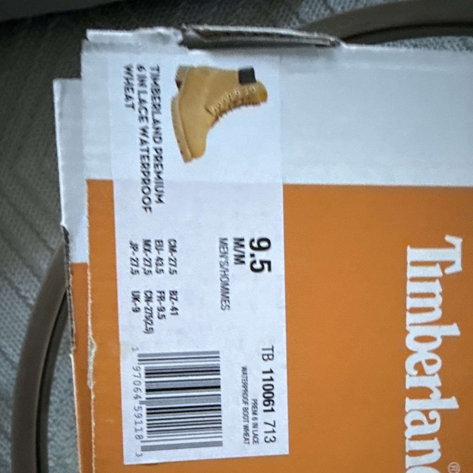 Timberland Premium 6-Inch Waterproof Leather Work Boots Brown Men’s 9.5 M