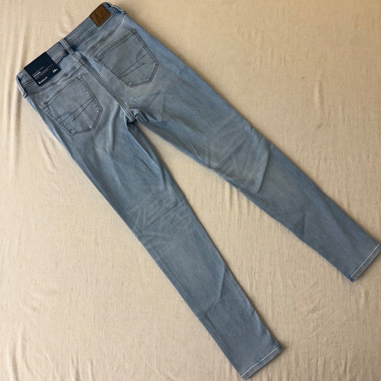 American Eagle Next Level Stretch High Rise Jegging moon stone Light 6 Reg nwt
