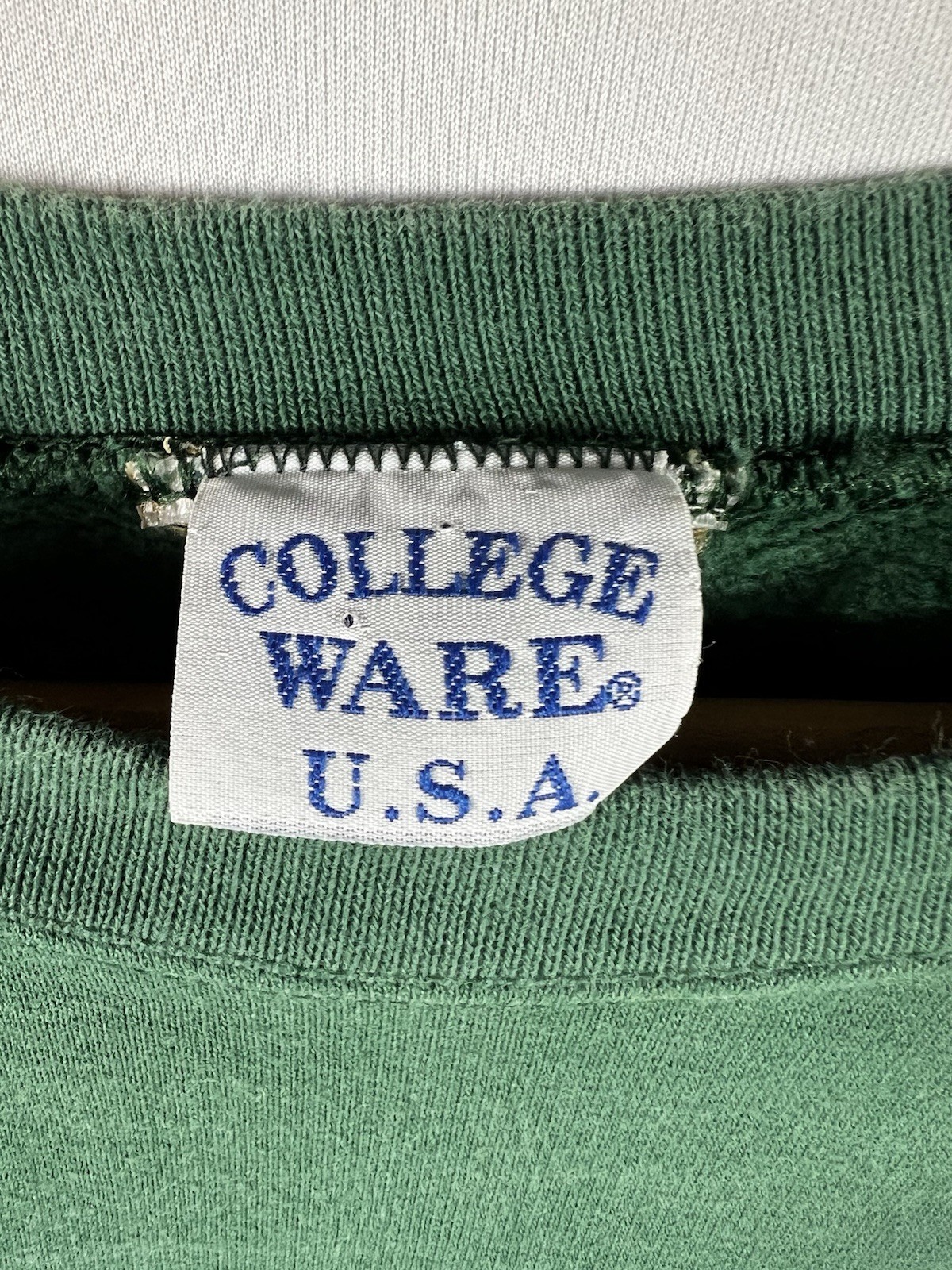 Vtg 90s Marshall University Sweatshirt USA Made Thundering Herd Green Crew XL