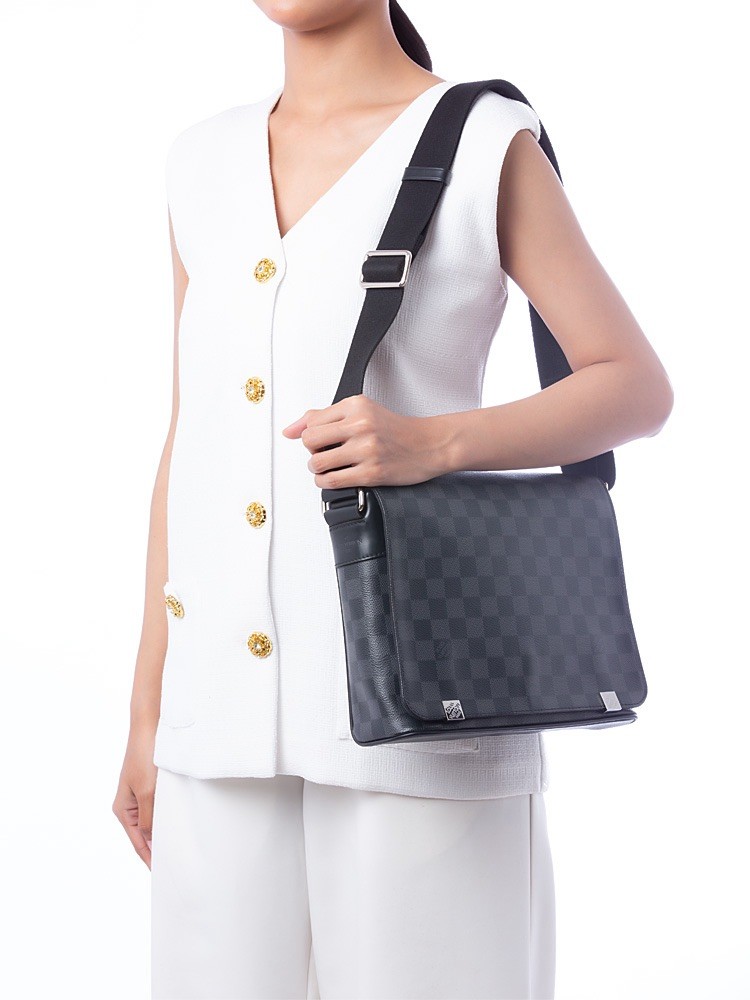 Louis Vuitton Graphite District PM Bag