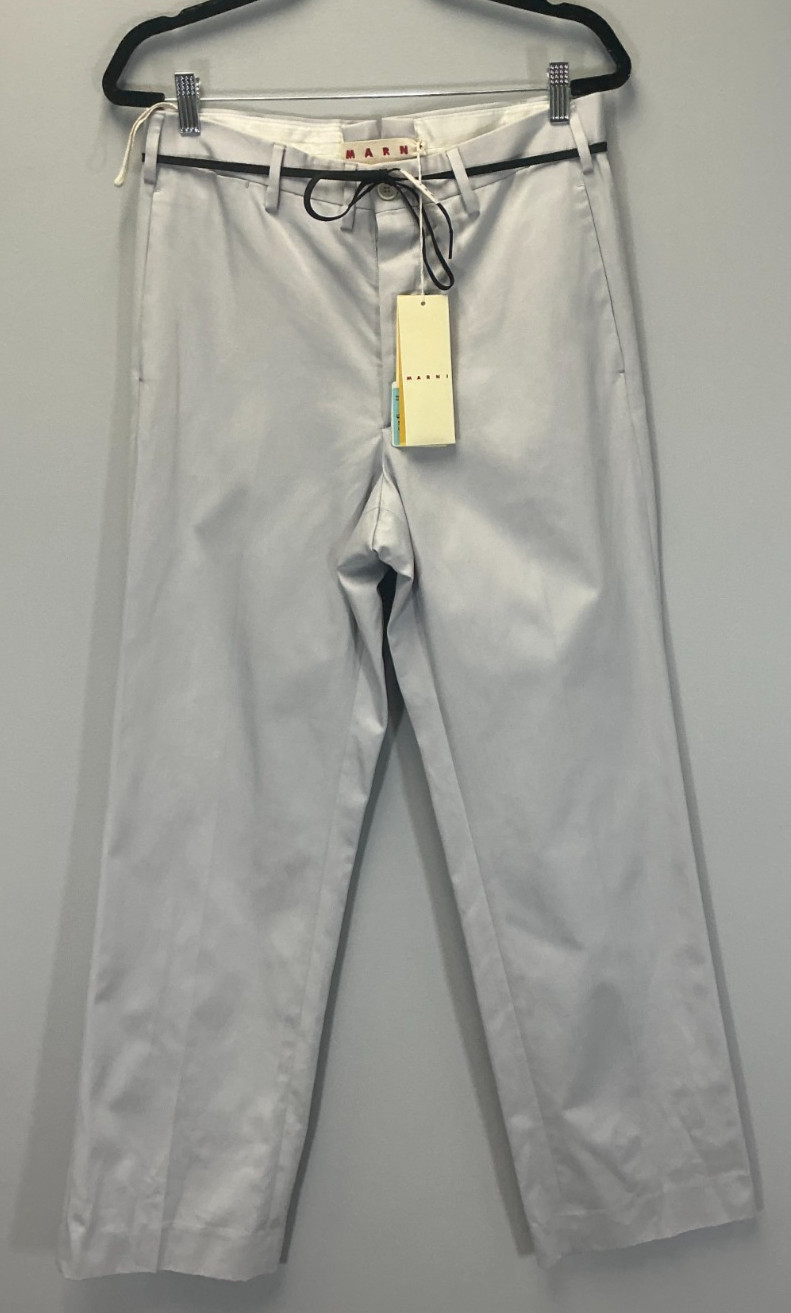 Marni Mercury Men’s Size 46 IT Ice Gray Pants NWT