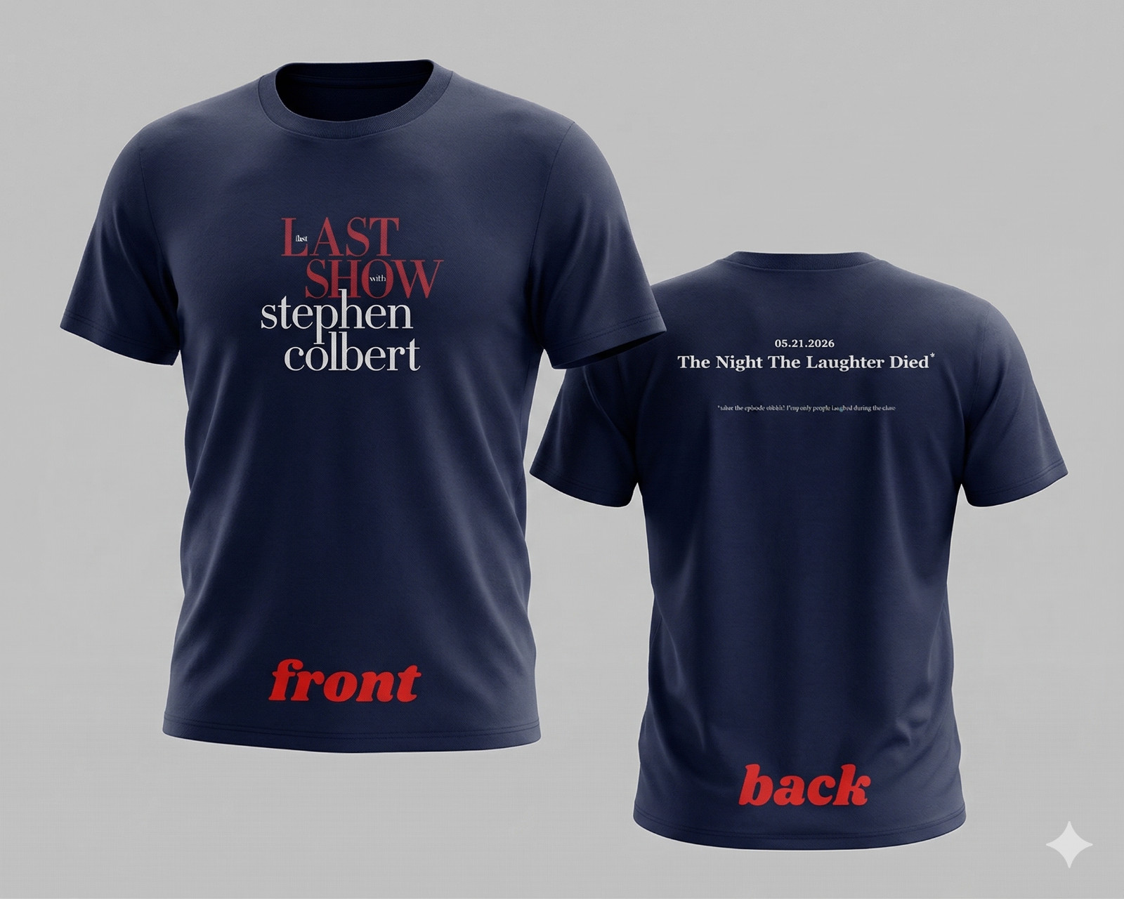 The Last Show T-Shirt Double Sided Print Graphic Tee Men Women NEW