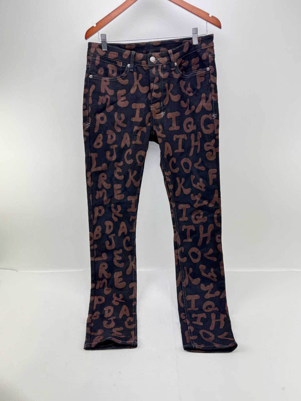 Ksubi Black Alphabet Street Van Winkle Jeans Size 31