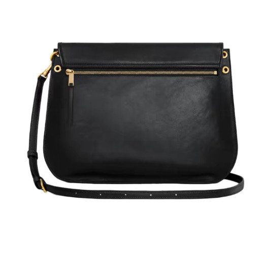 CELINE Triomphe Besace Sheepskin Shoulder Bag Women’s Black 12.6*0.8*10.2 in