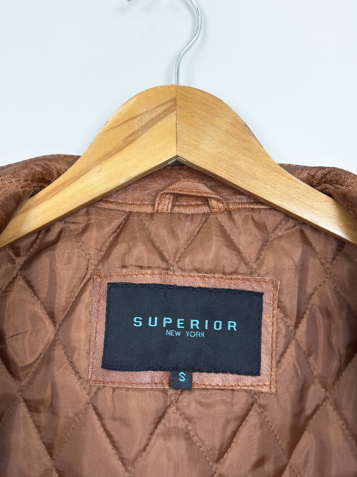 Superior New York Brown Leather Jacket