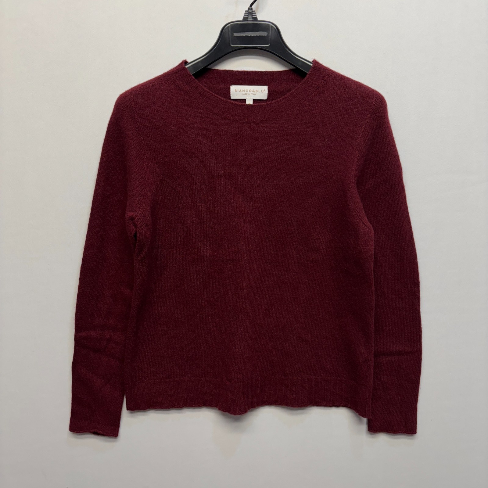 Bianco & Blu Women Wool Cashmere Blend Sweater Size Medium Italy D068 -9